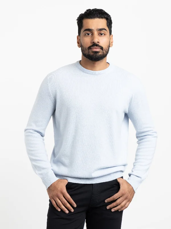 Light Blue Oasi Cashmere Crewneck