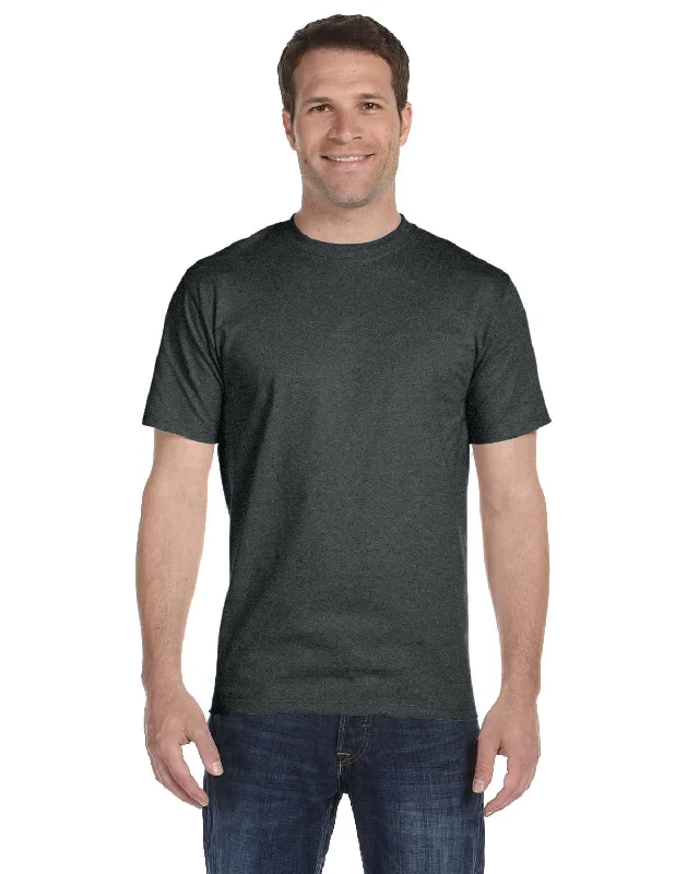 Hanes ComfortSoft 100% Cotton T-Shirt | Charcoal Heather