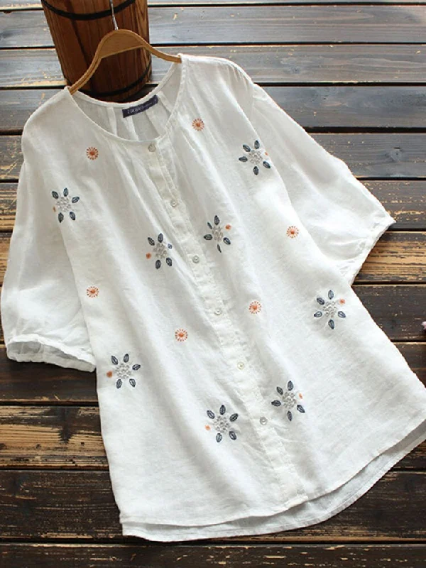 Weekend Offers That Sizzle White long top & tunic with embroidery work for women