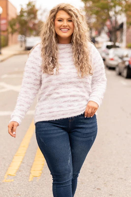 Online Only Touch The Night Sky Sweater, Lavender
