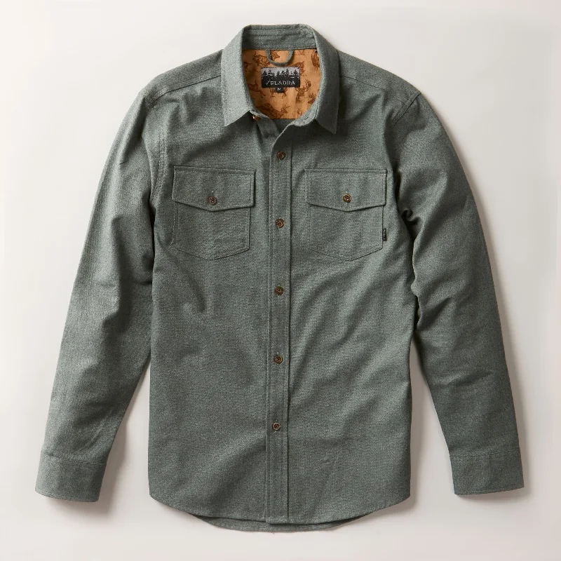 Men's Cascade Elite Flannel Shirt - Loden Green Heather