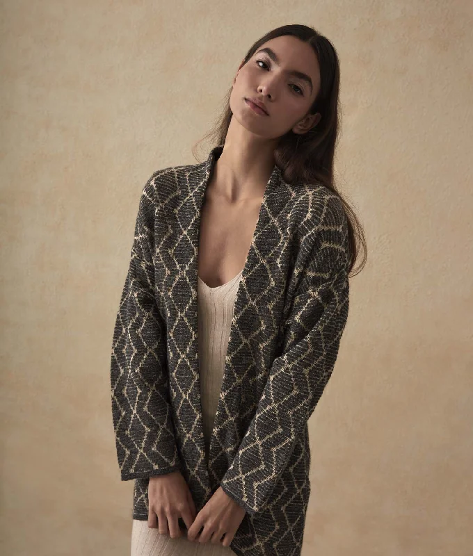 Weekend Specials to Celebrate A-Shaped Cardigan with Pockets