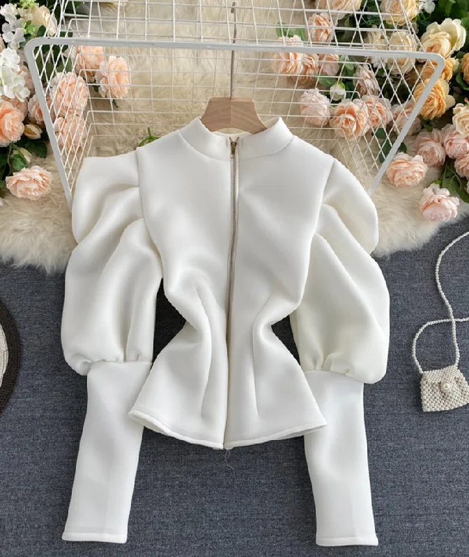 Can't Miss Cute puff sleeve tops  355