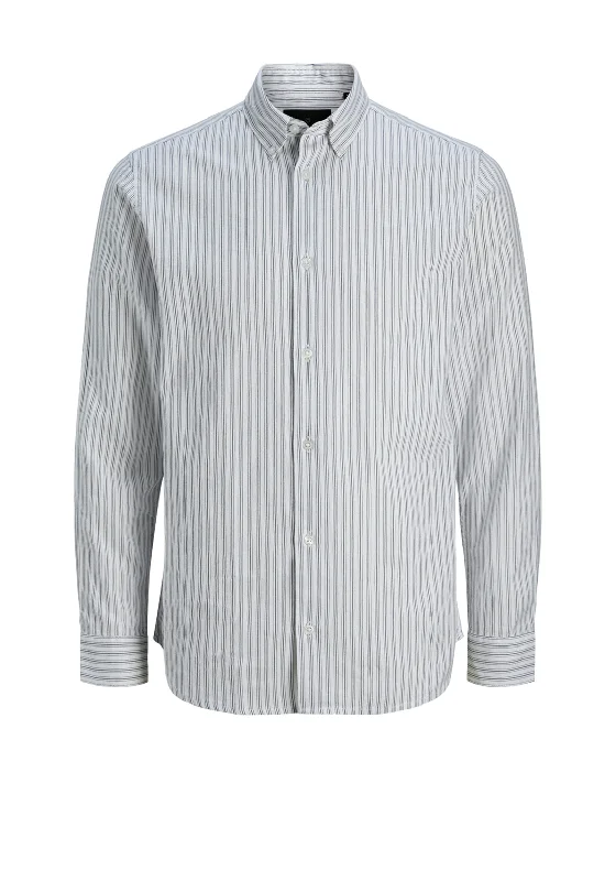 Jack & Jones Lewis Stripe Oxford Shirt, White