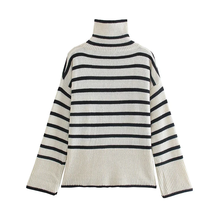Weekend Deals That Excite Niche design, foreign style, versatile long sleeved Knitted Top  7423