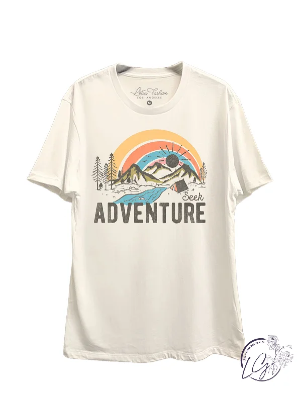 Price Cut Seek Adventure Graphic Top