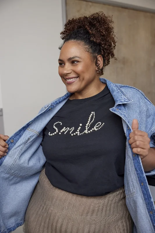 Deal Explosion Only Carmakoma Amy Smile T-shirt