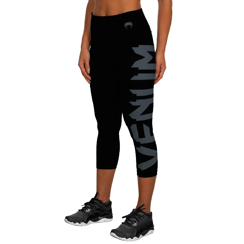 Year-End Clearance Venum Giant Cropped Leggings - Black/Grey
