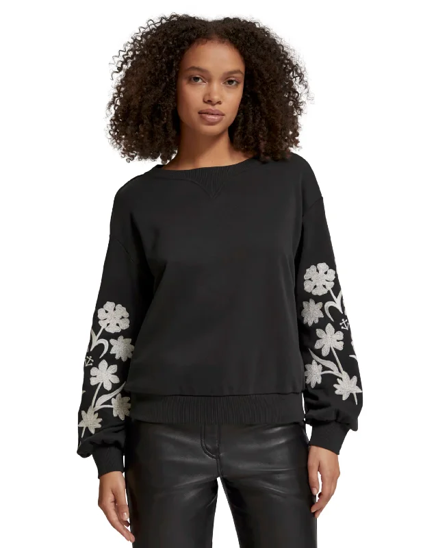 Epic Deals Embroidered Sleeve Sweatshirt