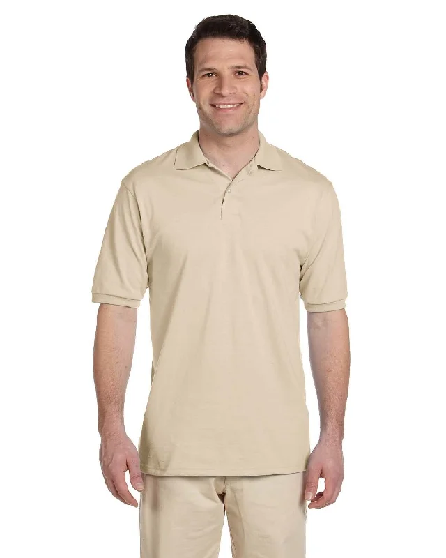 Jerzees 50/50 Jersey Knit Polo Shirt | Sandstone