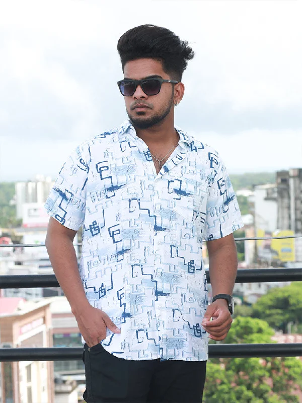 Men Regular Fit Rayon Printed Half Sleeve Casual Shirt - 349/-