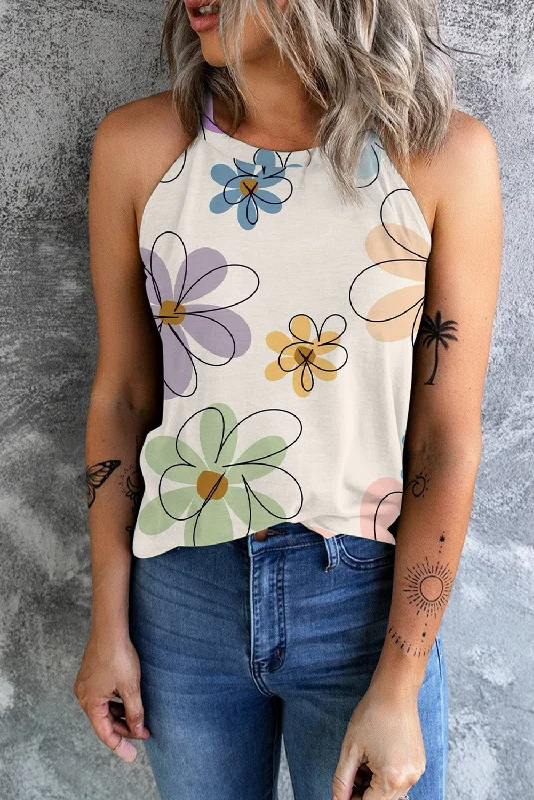 Super Bargain Printed Round Neck Tank