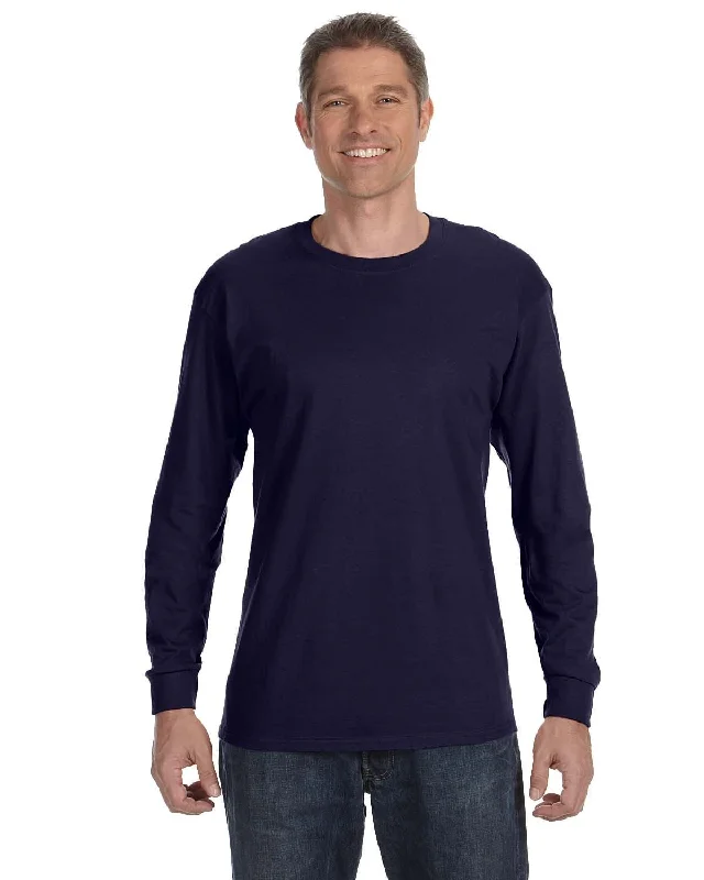 Gildan Heavy Cotton Long Sleeve T-Shirt | Navy