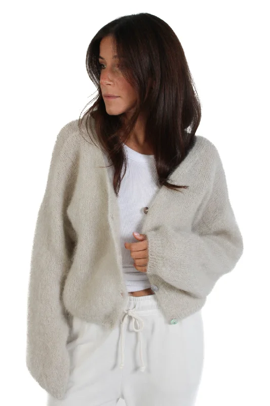 Weekend Offers That Sizzle Beige Cornelia Cropped Cardi