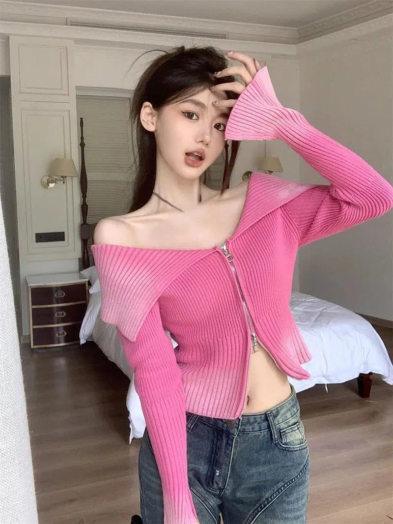 Price Drop Alert Y2K Off Shoulder Cardigan
