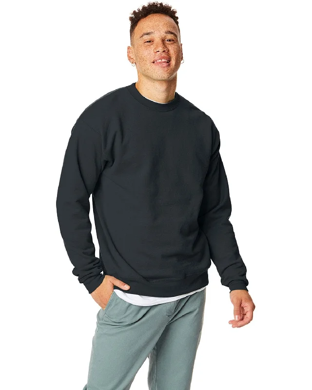 Hanes 50/50 Crewneck Sweatshirt | Black