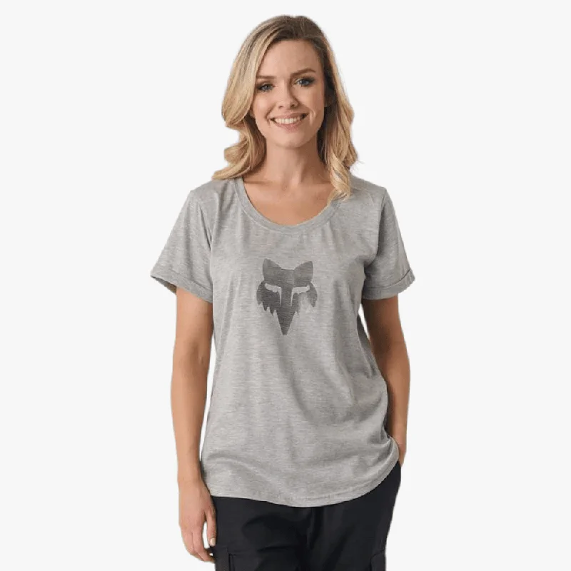 Best Seller Fox Womens Strip Head Short Sleeve Tee Grey Mel