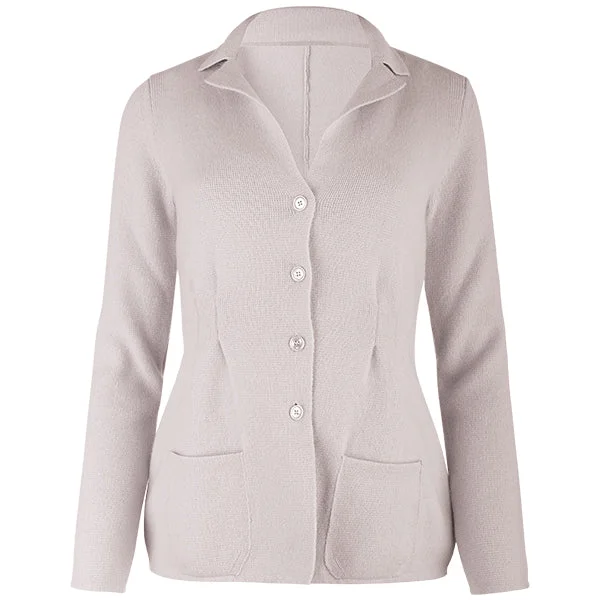 Special Savings Pleated Front Blazer in Sand