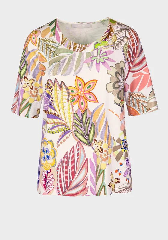 Best Bargains Bianca Floral Print Top, Multi