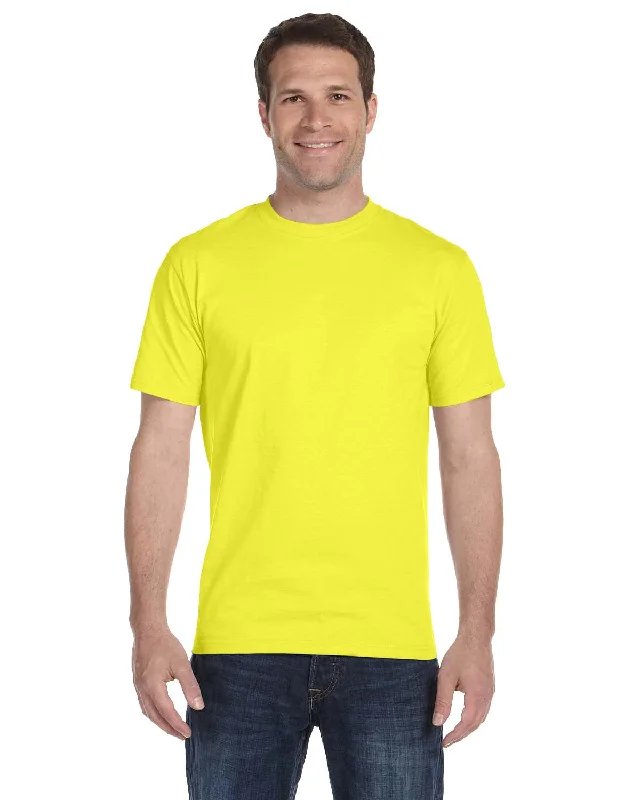 Hanes ComfortSoft 100% Cotton T-Shirt | Safety Green