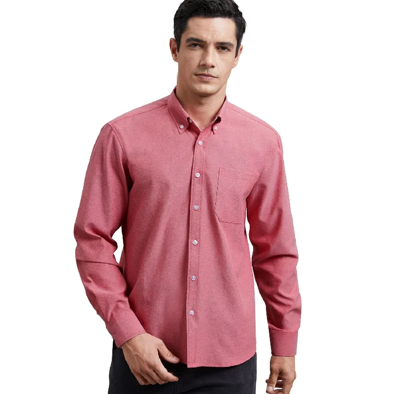 Men's Dress Shirt with Pocket - RED