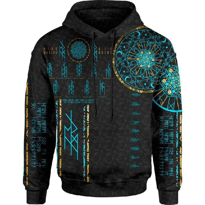 Nine Worlds Pullover Hoodie - Night Edition