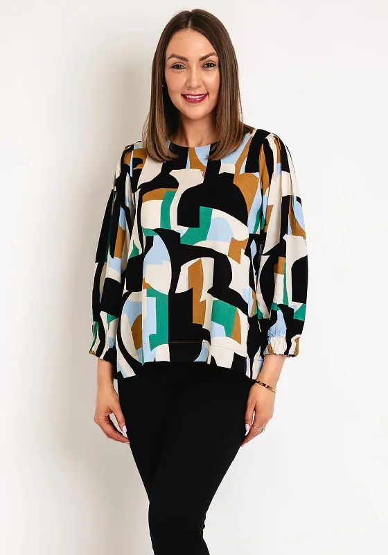 Lowest Rates Masai Brisa Geo Print Blouse, Green Lake