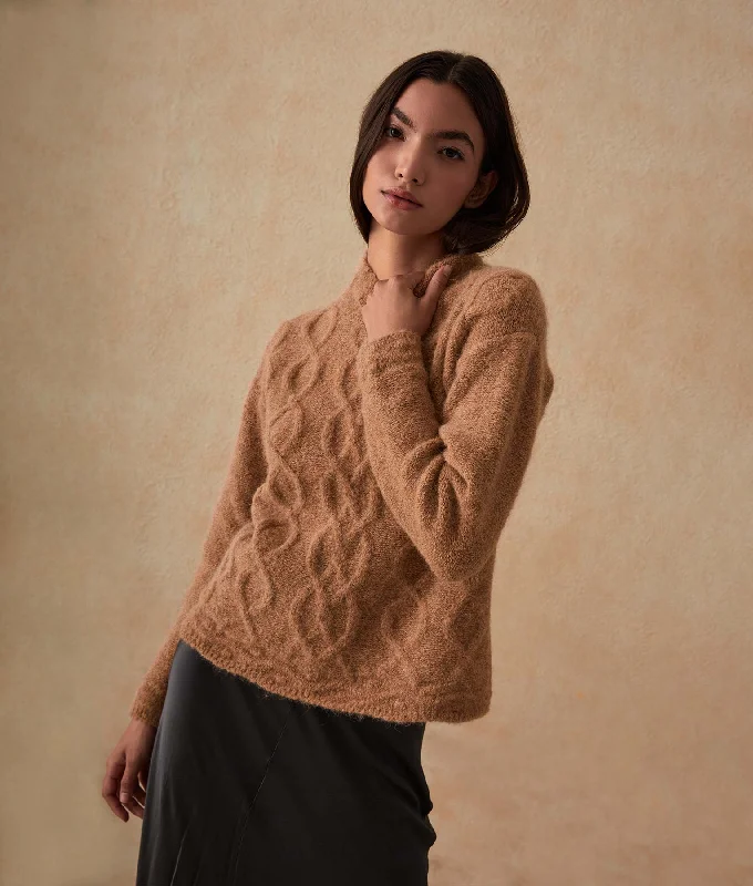 Weekend Deals to Make You Smile Cables High-Neck Sweater