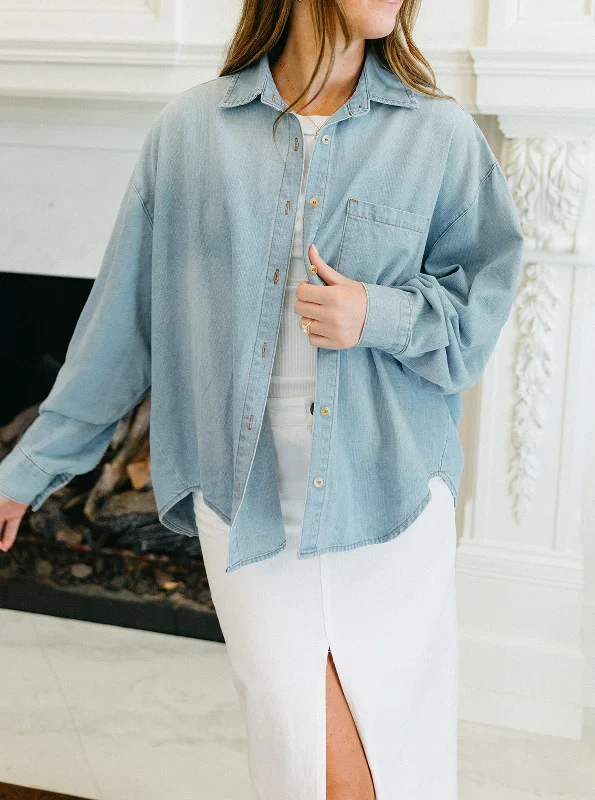 Major Deal Think About It Denim Shirt - Denim