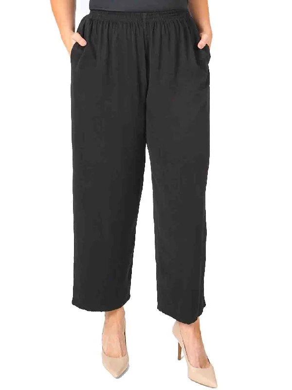 Blowout Deals Tianello TENCEL™ Plus Sized Flood Pant