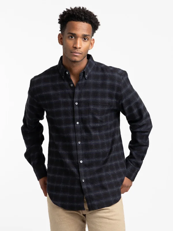 Navy Check Cachal Shirt