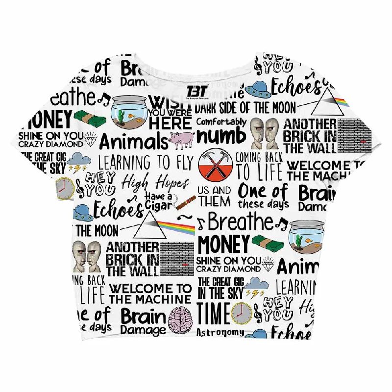Weekend Offers That Impress Pink Floyd AOP Crop Top