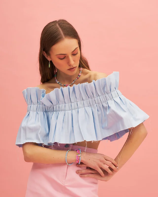 Deal of the Day WATERFALL MIST PLEATED TUBE TOP