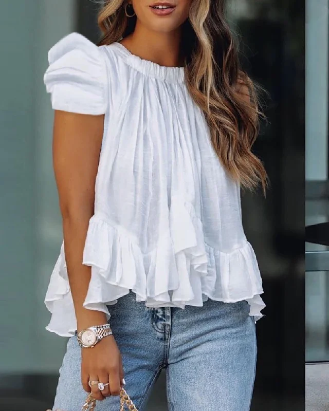 Discount Days Julia Fashion - Women Trendy  Elegant Casual Shirts