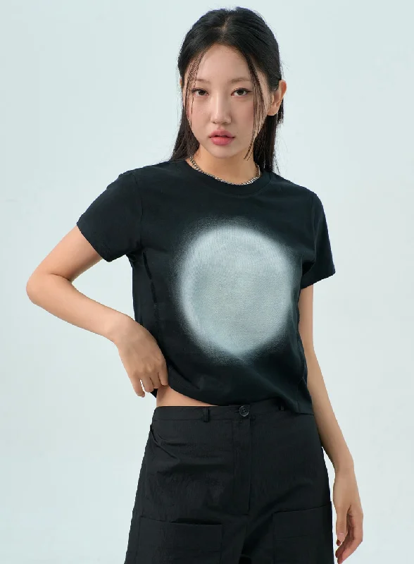 Seasonal Clearance Cotton Cropped Tee CY330