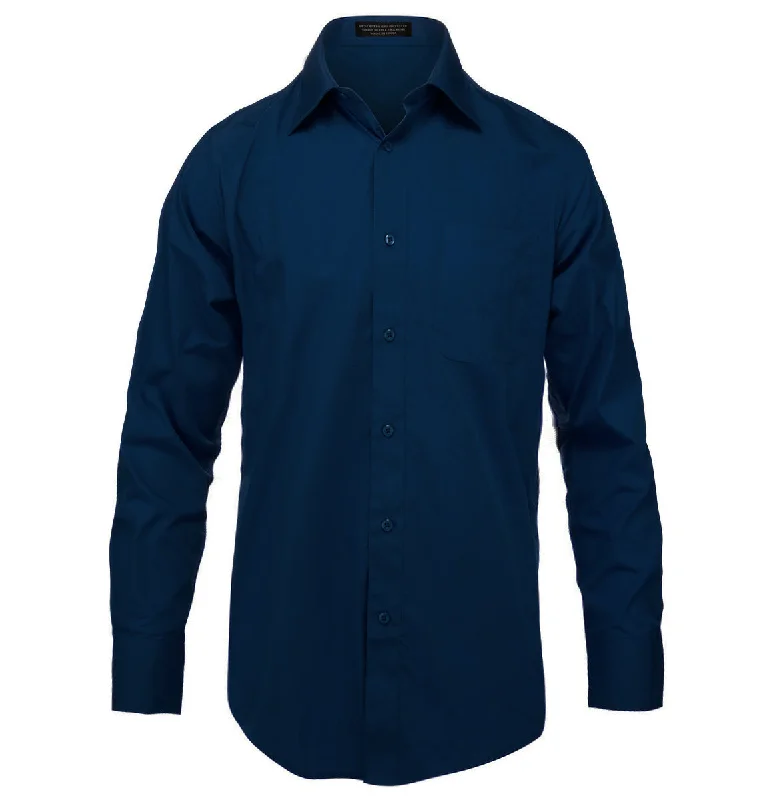 The Essential Solid Navy Men's Shirt