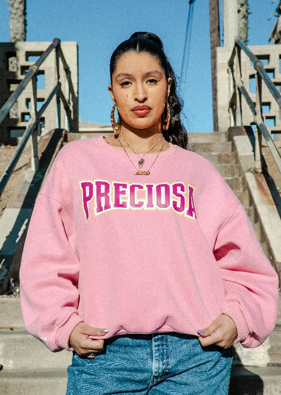 Massive Deal Preciosa Varsity Sweater - Pink/Purple