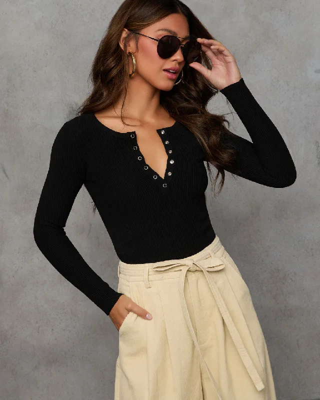 Exclusive Deal Away With Me Quarter Button Down Top