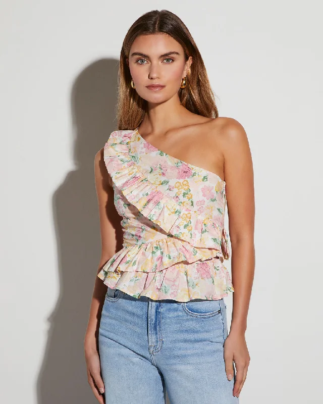 Weekend Specials to Snag Tiana Floral One Shoulder Top