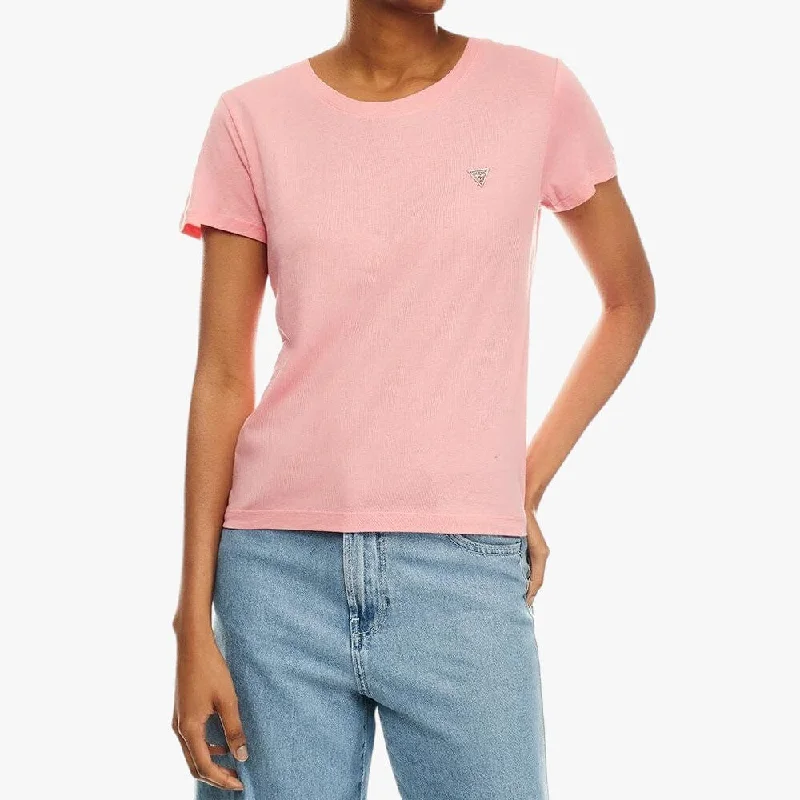 Closeout Guess Womens Logo Baby Short Sleeve Tee Love Song Pink