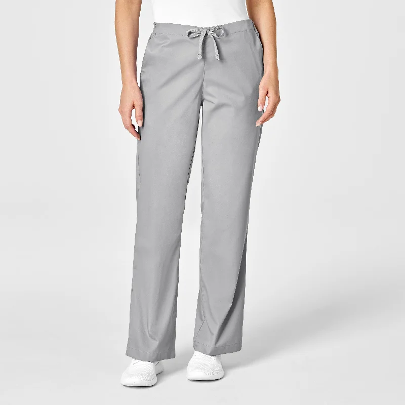 Best Bargains WonderWORK Women's Flare Leg Scrub Pant - Grey