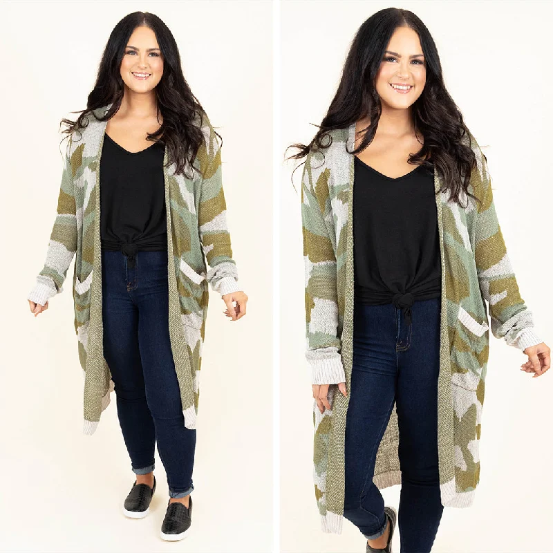 Hurry In The Right Moment Cardigan, Olive