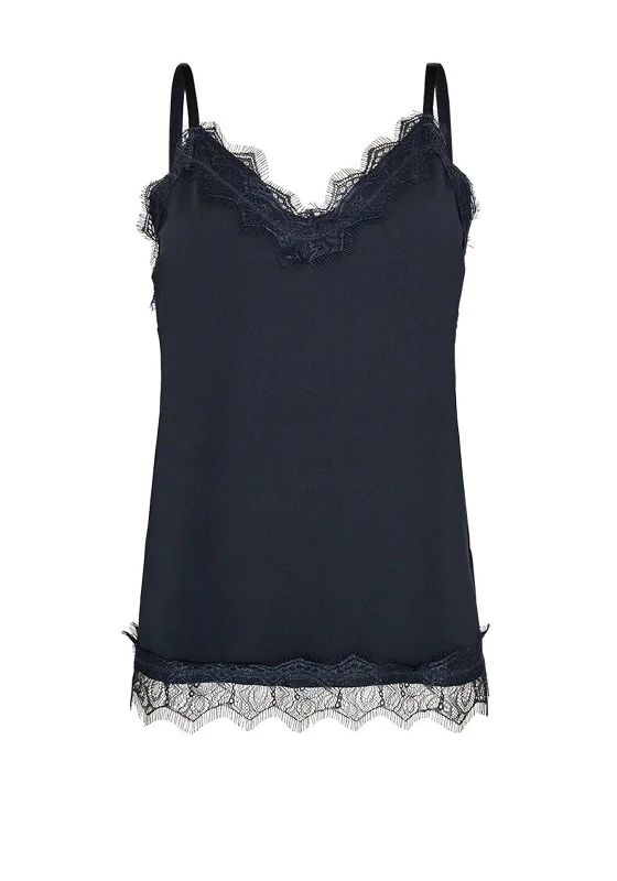 Mega Deal FREEQUENT Bicco Lace Cami Top, Black
