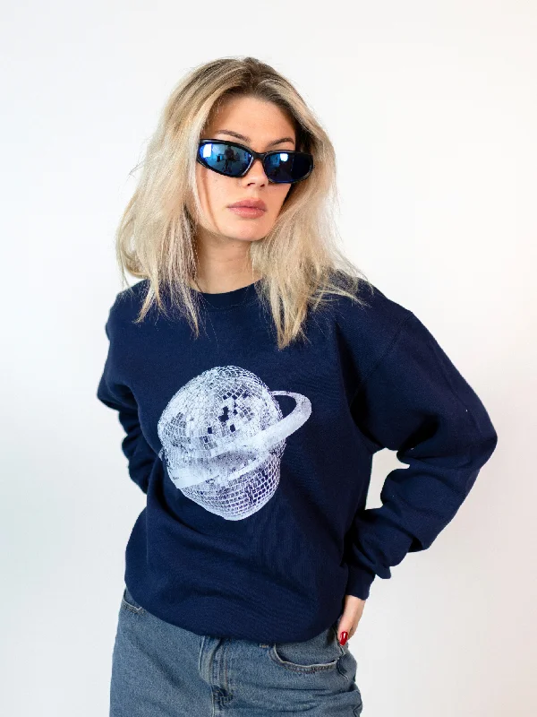 Weekend Savings Galore PLANET DISCO (HVID) SWEAT  - NAVY