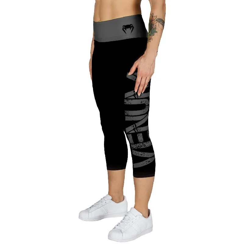 Special Offer Venum Power Cropped Leggings - Black/Grey
