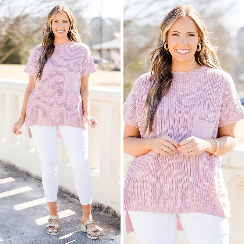 Closeout Sale Imagine My World Sweater, Pink