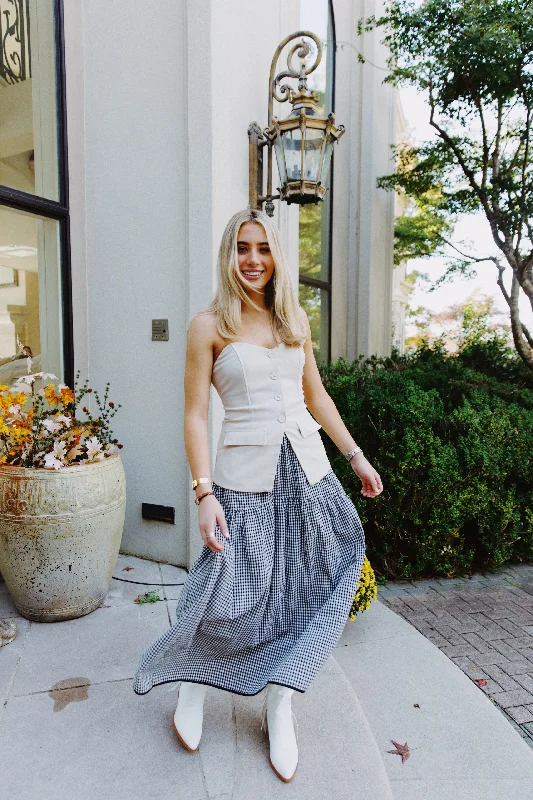 Weekend Deals That Sizzle Between Us Tube Top - Lt. Beige