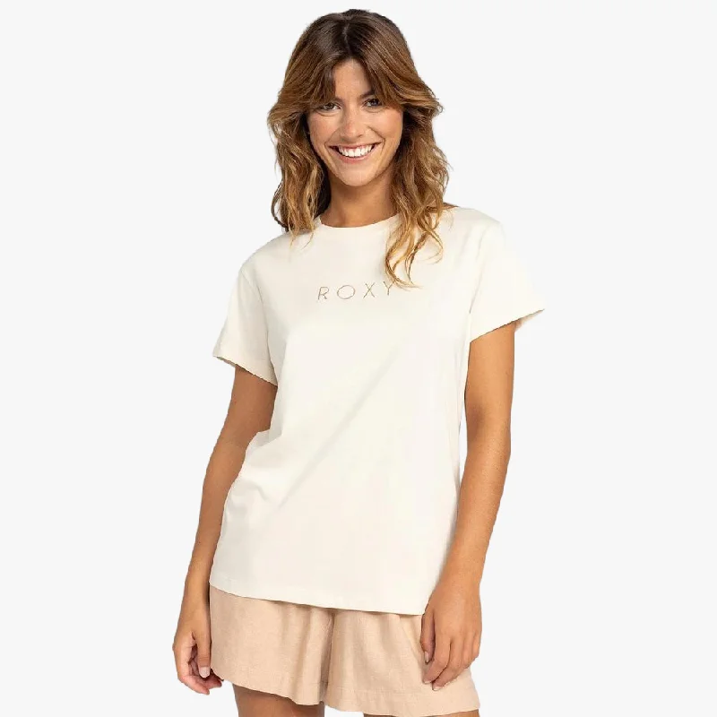 Quick Sale Roxy Womens Just Do You Short Sleeve Tee Parchment