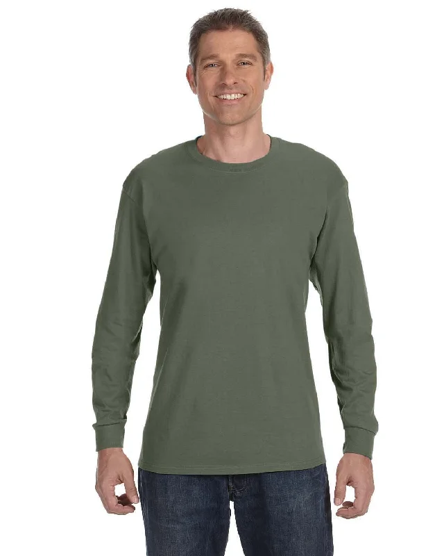 Gildan Heavy Cotton Long Sleeve T-Shirt | Military Green