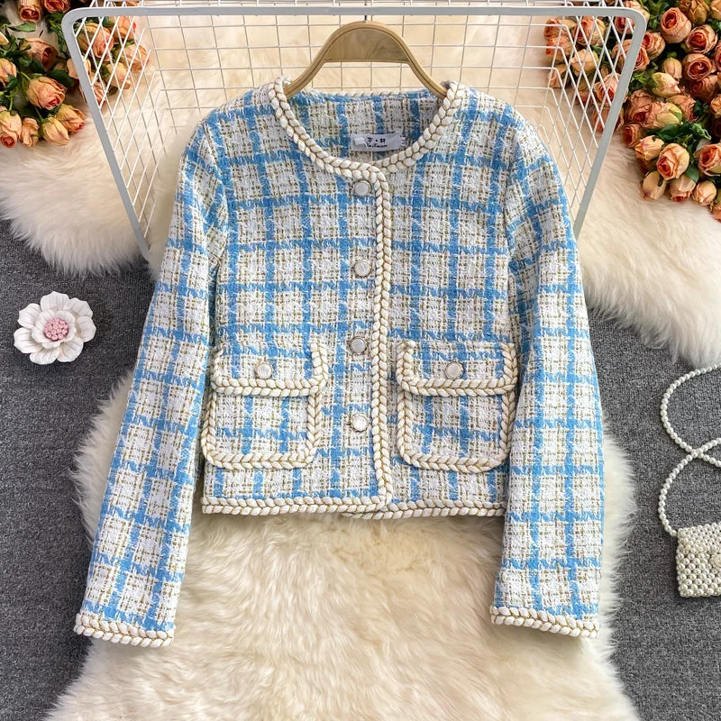 Low Cost Xiaoxiangfeng tweed coat female  1641